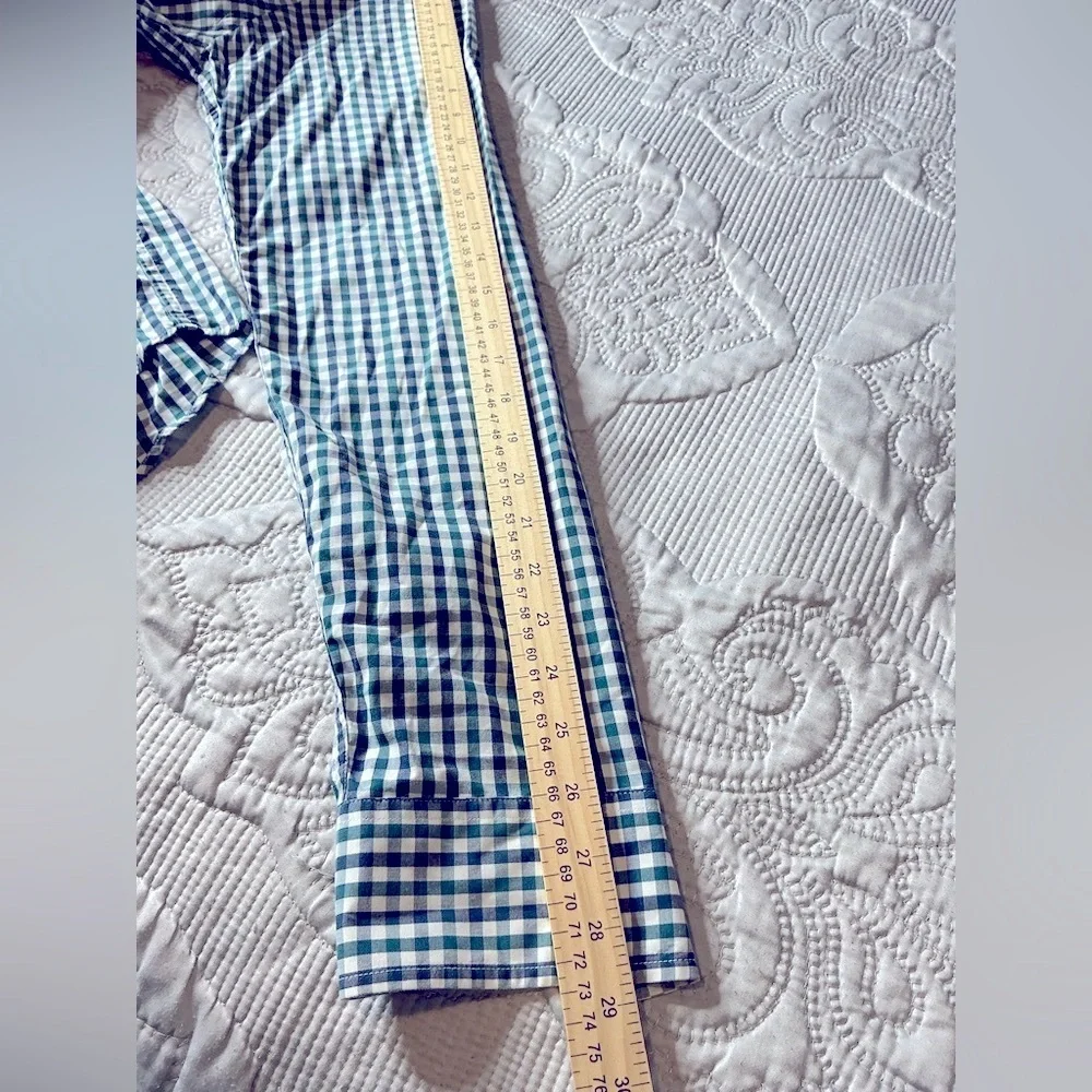 J. Crew Blue and White Casual Button Down Shirt